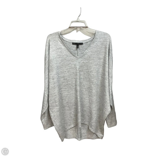 Top Long Sleeve Basic By White House Black Market In Grey, Size: L