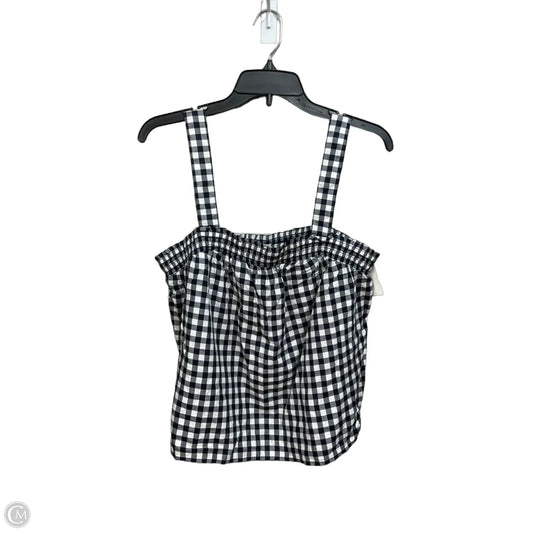 Top Sleeveless By J. Crew In Checkered Pattern, Size: L