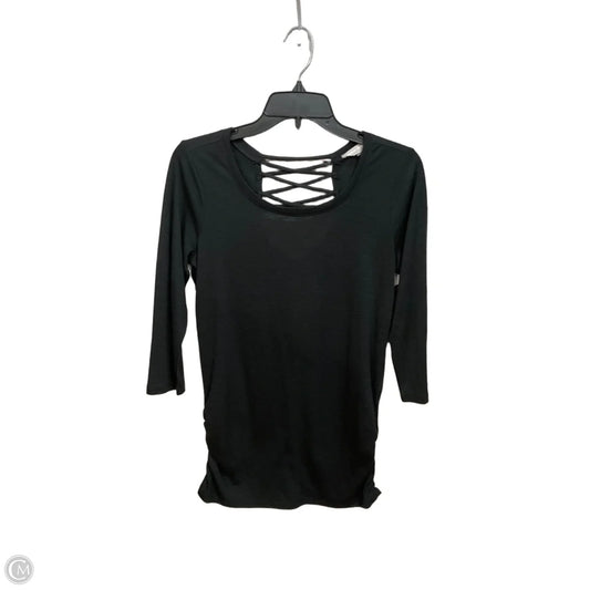 Top 3/4 Sleeve By Clothes Mentor In Black, Size: S