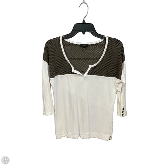 Top 3/4 Sleeve By Express In White, Size: S