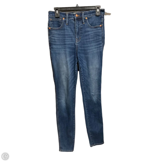 Jeans Skinny By Madewell In Blue Denim, Size: 4