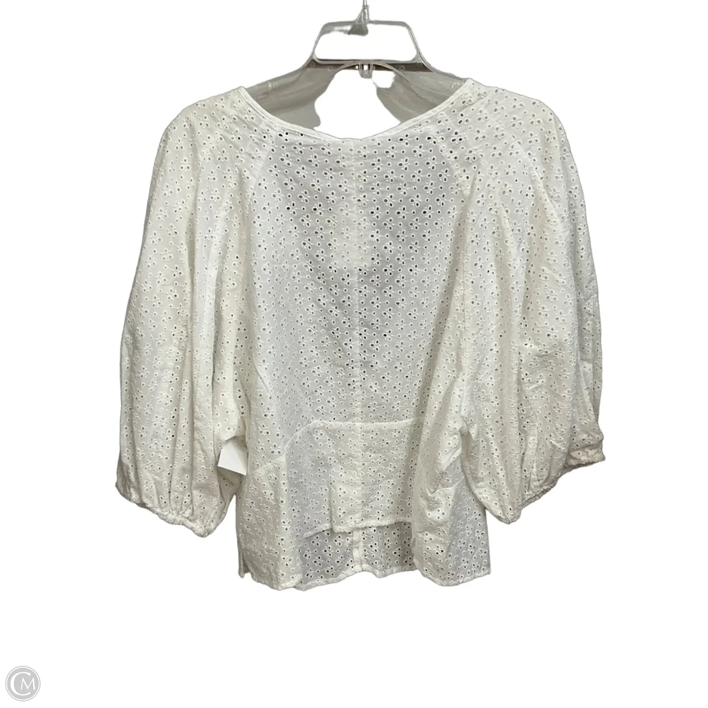 Top Short Sleeve By H&m In White, Size: Xxl
