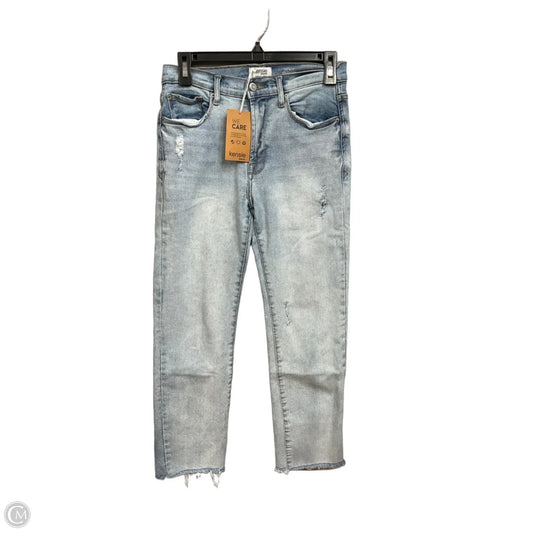 Jeans Straight By Kensie In Blue Denim, Size: 4