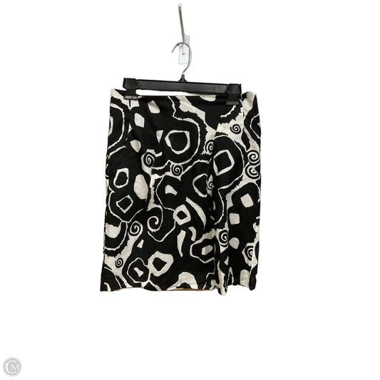 Skirt Midi By Limited In Black & White, Size: 4
