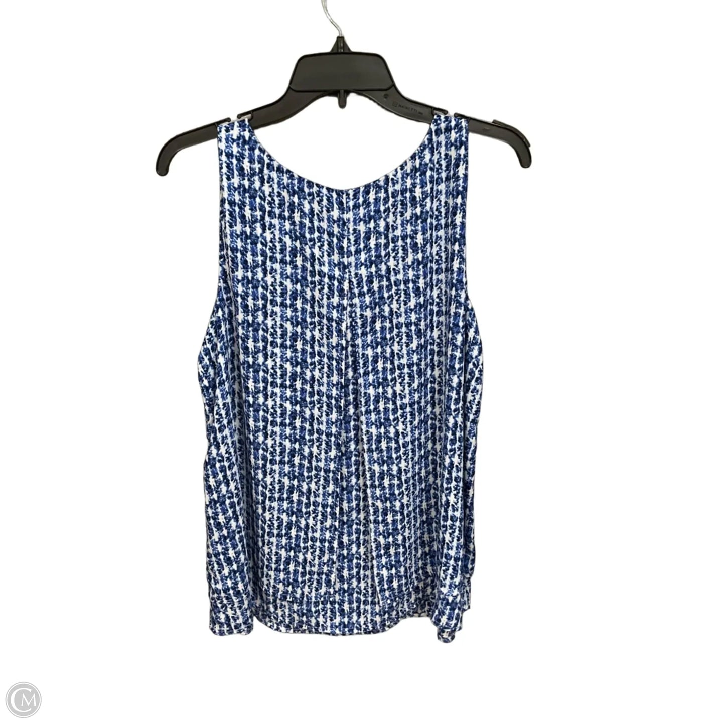 Top Sleeveless By Chicos In Blue, Size: M