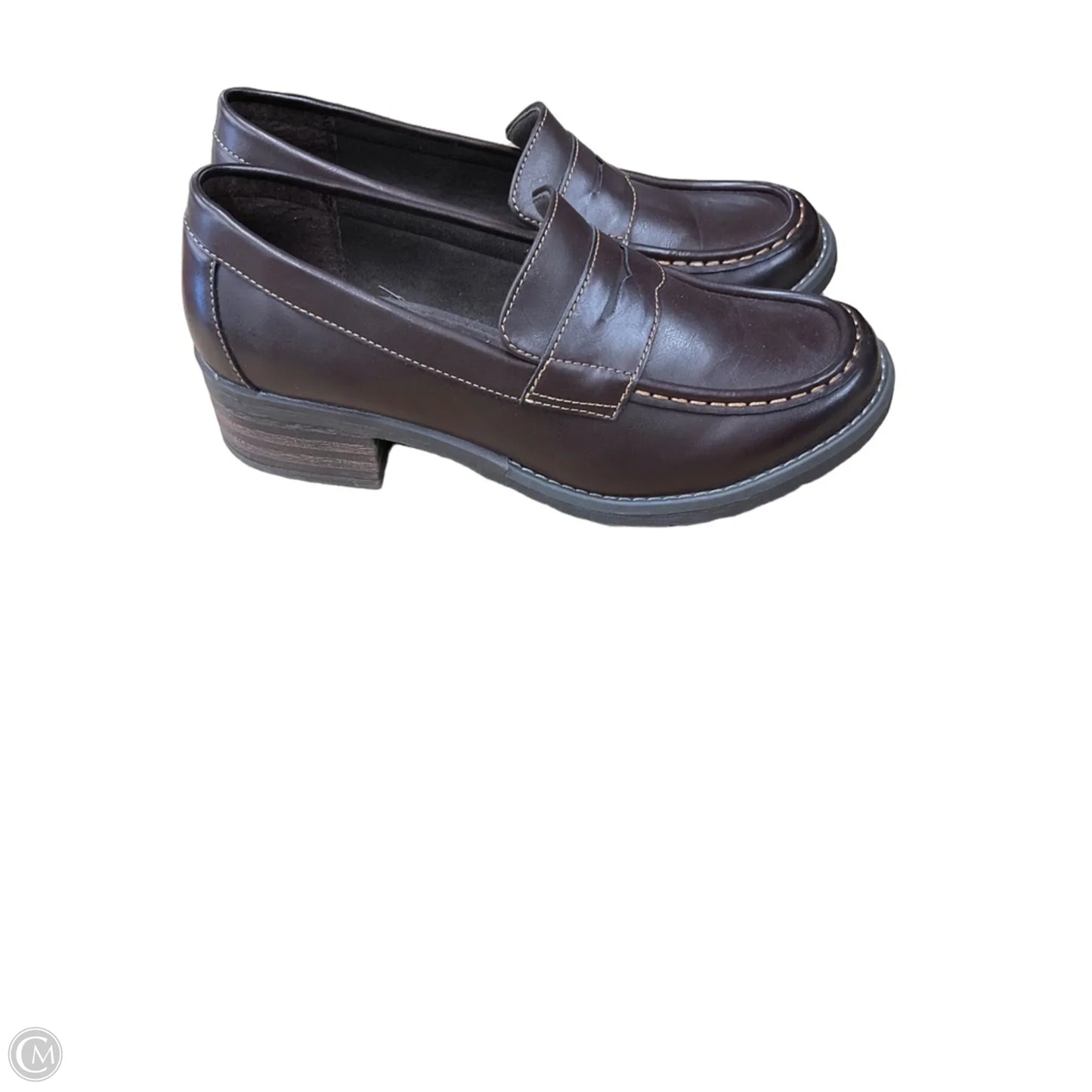 Shoes Heels Block By Eastland In Brown, Size: 10
