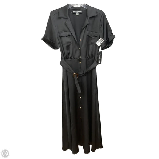 Dress Designer By Karl Lagerfeld In Black, Size: S