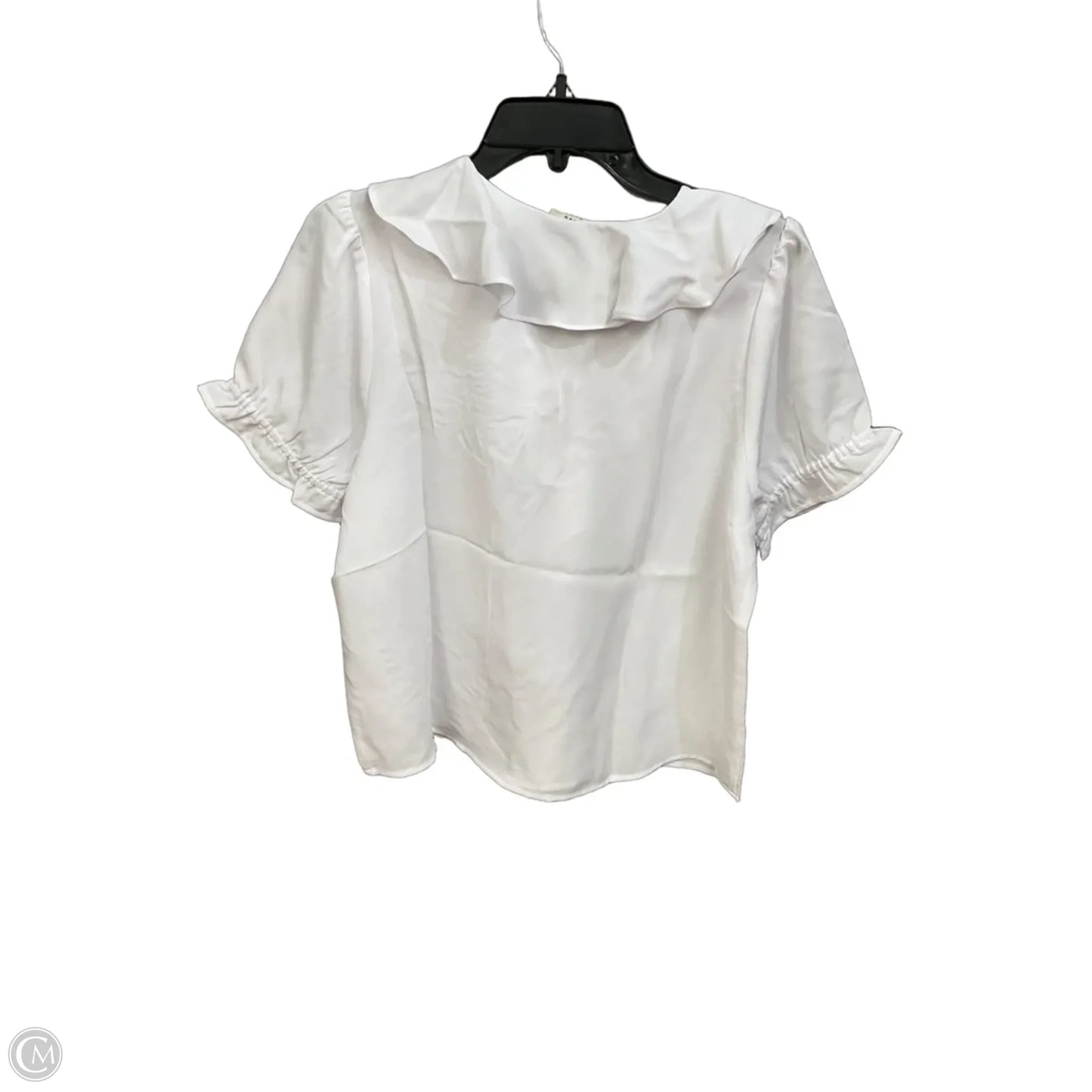 Top Short Sleeve By A New Day In White, Size: M