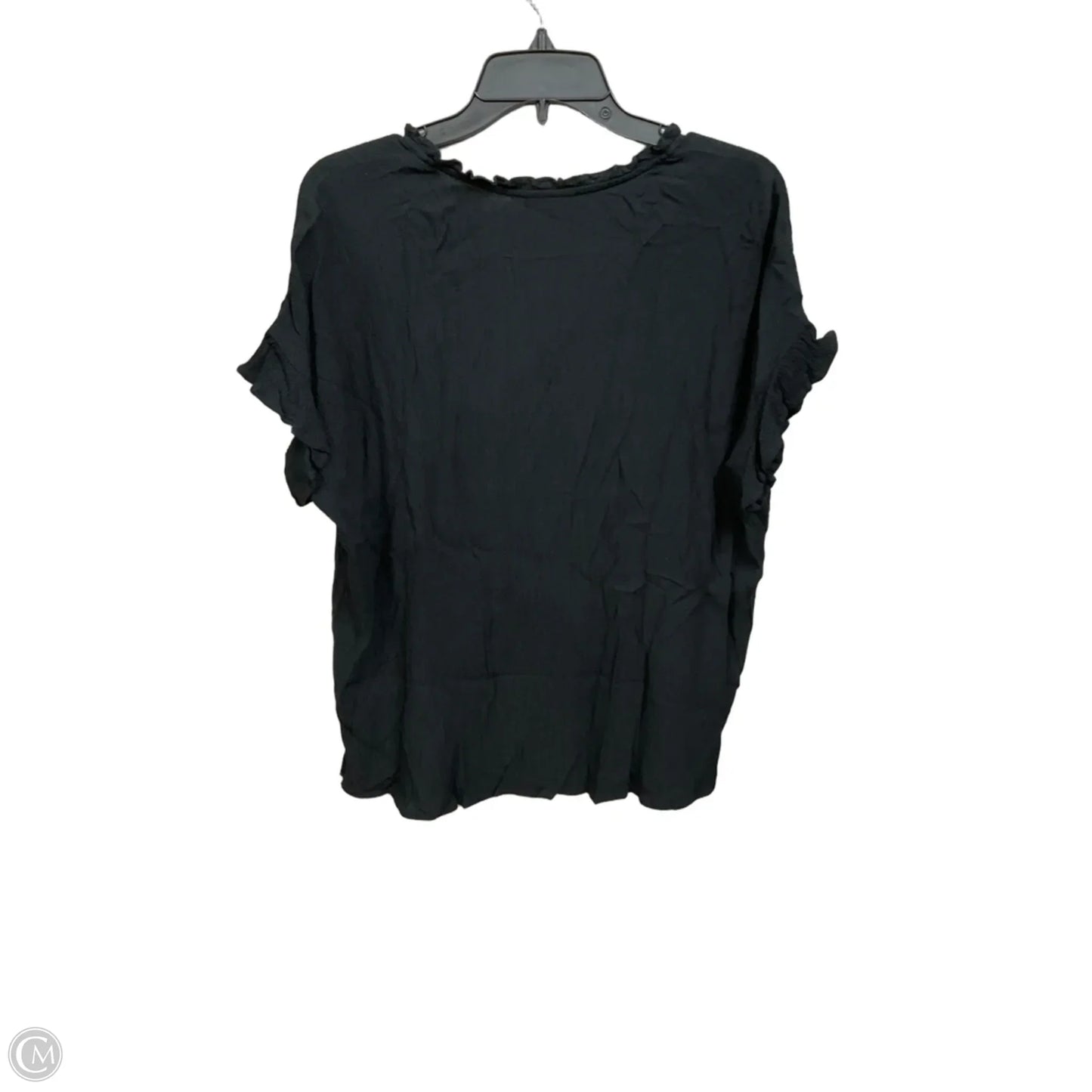 Top Short Sleeve By J. Jill In Black, Size: L