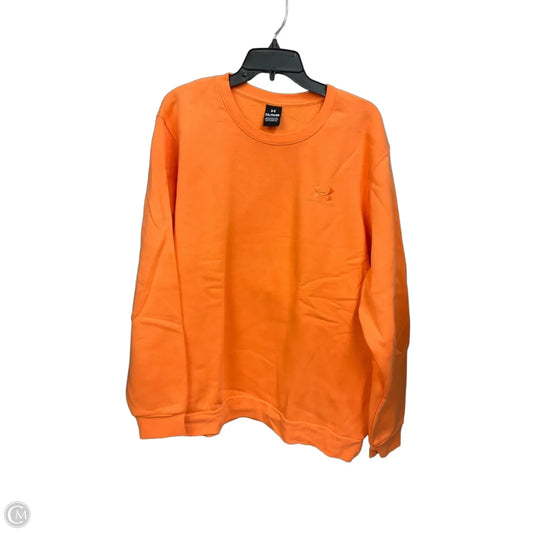 Athletic Sweatshirt Collar By Under Armour In Orange, Size: Xxl