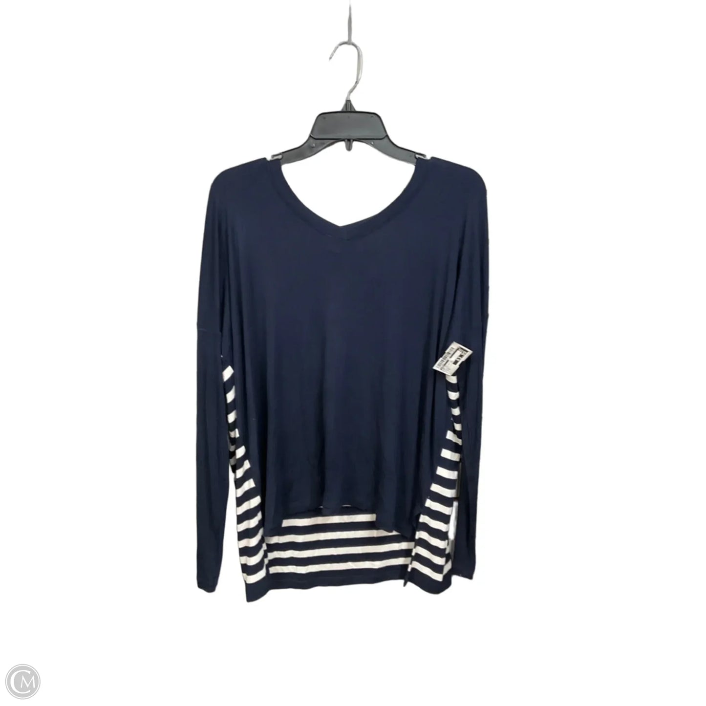 Top Long Sleeve By Cabi In Striped Pattern, Size: S