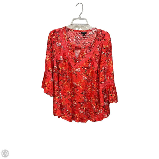 Top 3/4 Sleeve By Torrid In Orange, Size: 1x