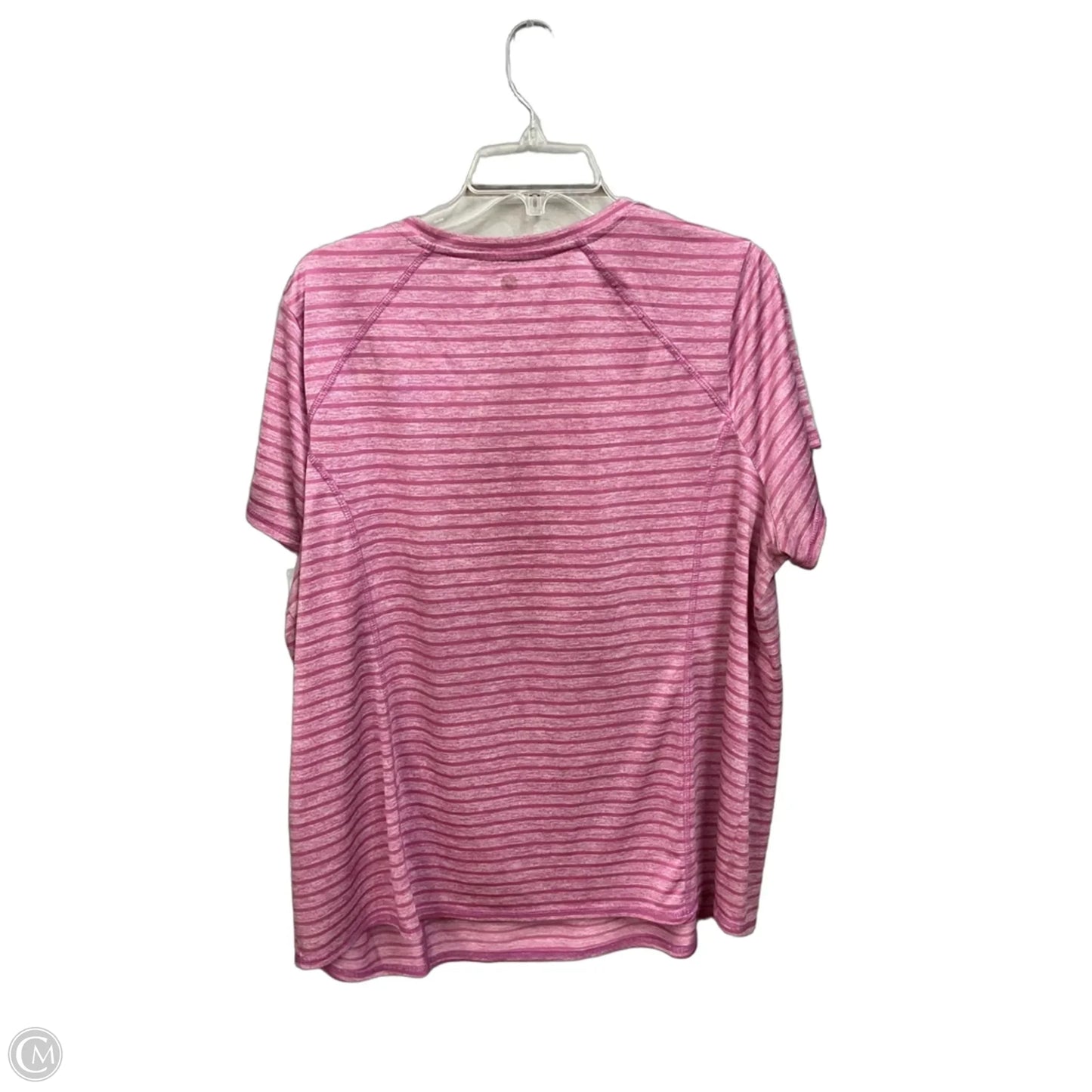 Athletic Top Short Sleeve By Livi Active In Pink, Size: 2x