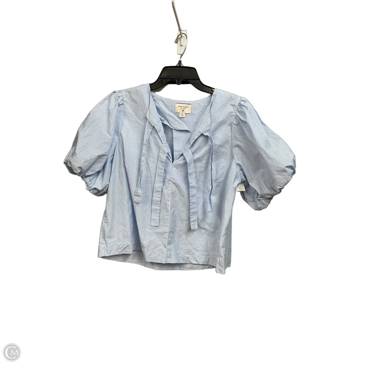 Top Short Sleeve Designer By Kate Spade In Blue, Size: M