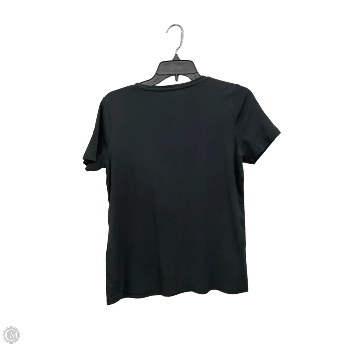 Top Short Sleeve Basic By Talbots In Black, Size: Lp