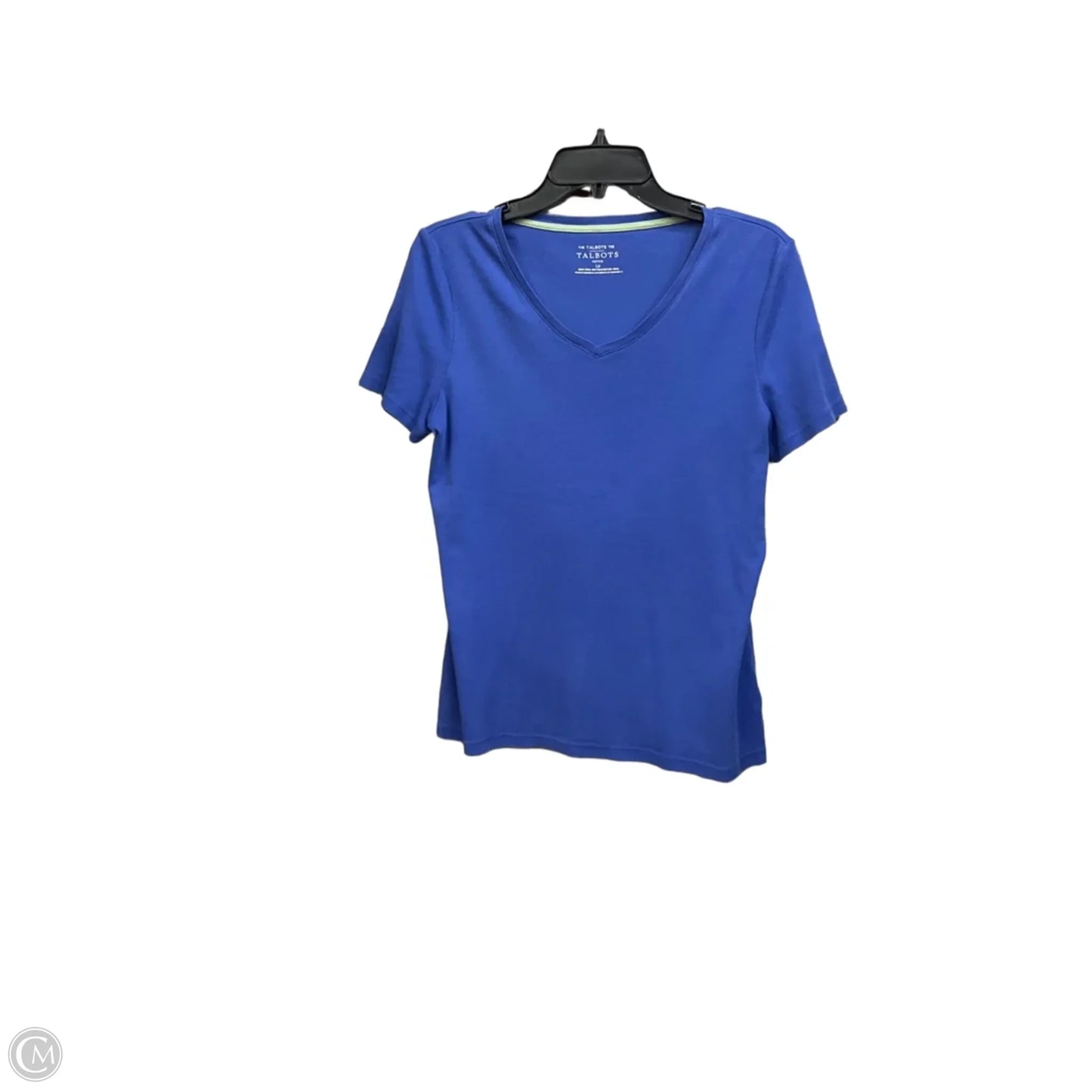 Top Short Sleeve Basic By Talbots In Blue, Size: Lp