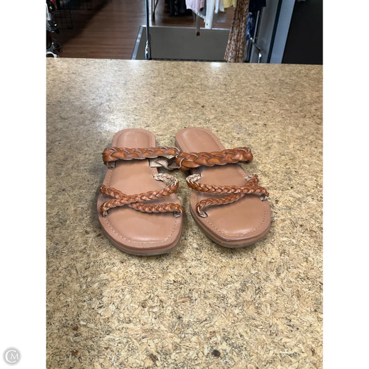 Sandals Flats By Universal Thread In Tan, Size: 6