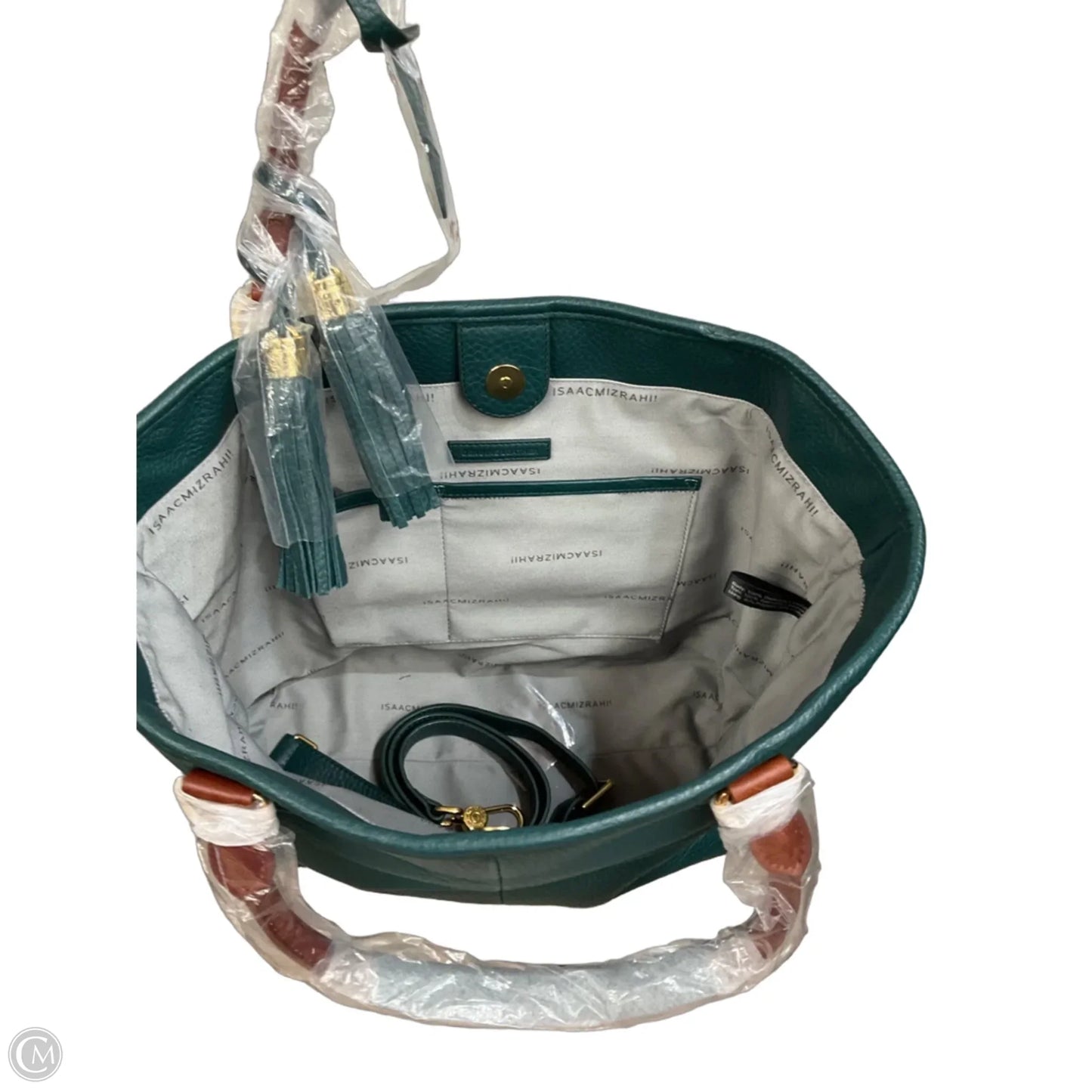 Handbag Leather By Isaac Mizrahi, Size: Large