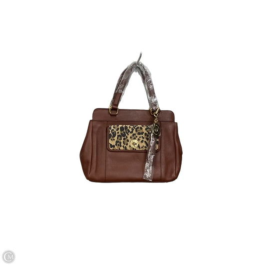 Handbag Leather By Isaac Mizrahi, Size: Large