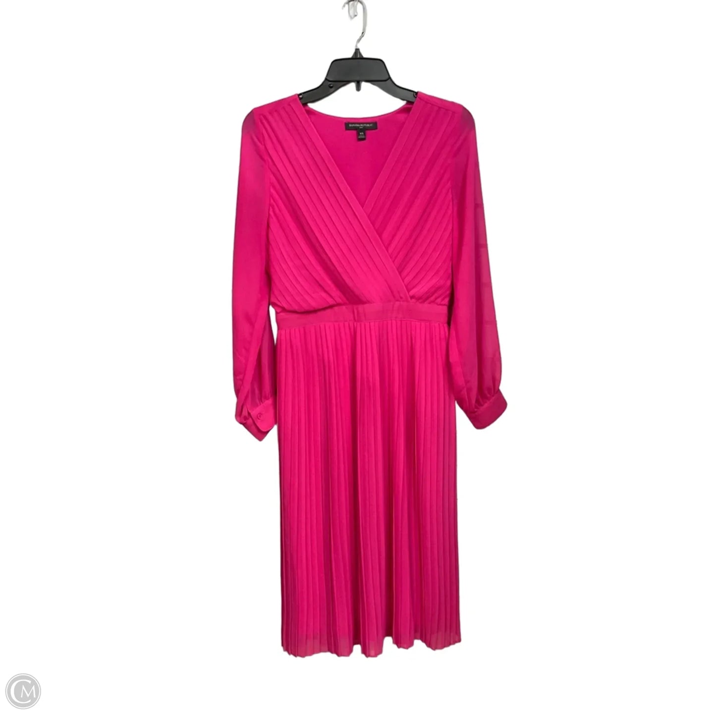 Dress Casual Midi By Banana Republic In Pink, Size: Xs