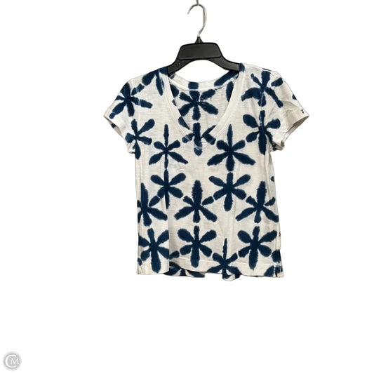 Top Short Sleeve By Loft In Tie Dye Print, Size: Xs
