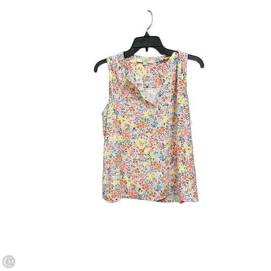 Top Short Sleeve By Loft In Floral Print, Size: Xs