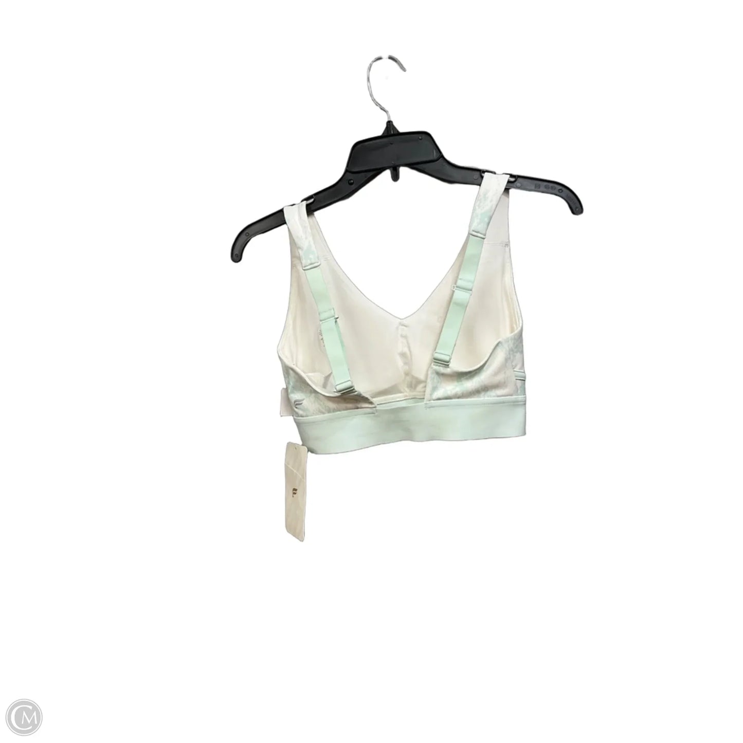 Athletic Bra By Fabletics In Green & White, Size: Xs