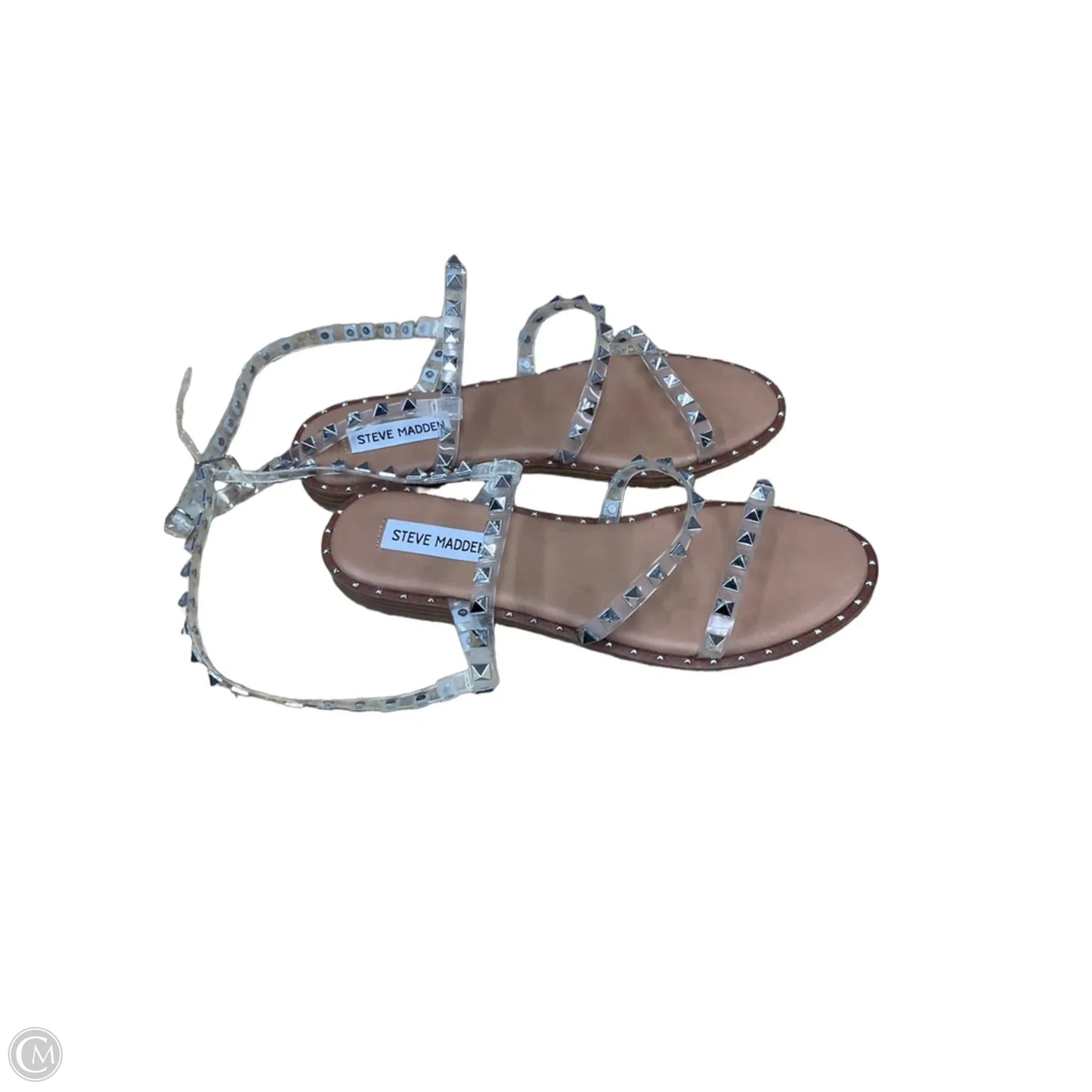 Sandals Flats By Steve Madden In Clear, Size: 7.5