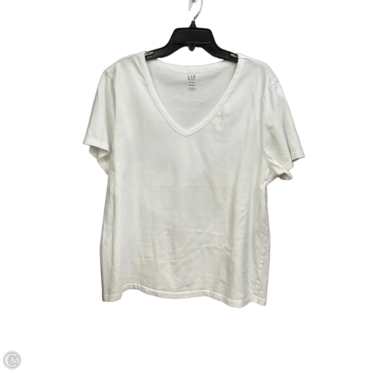 Top Short Sleeve Basic By Gap In White, Size: Xl
