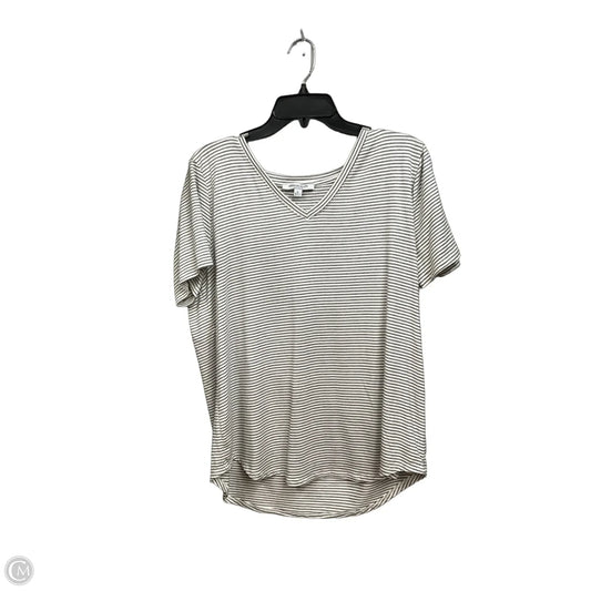 Top Short Sleeve By Green Envelope In Striped Pattern, Size: Xl