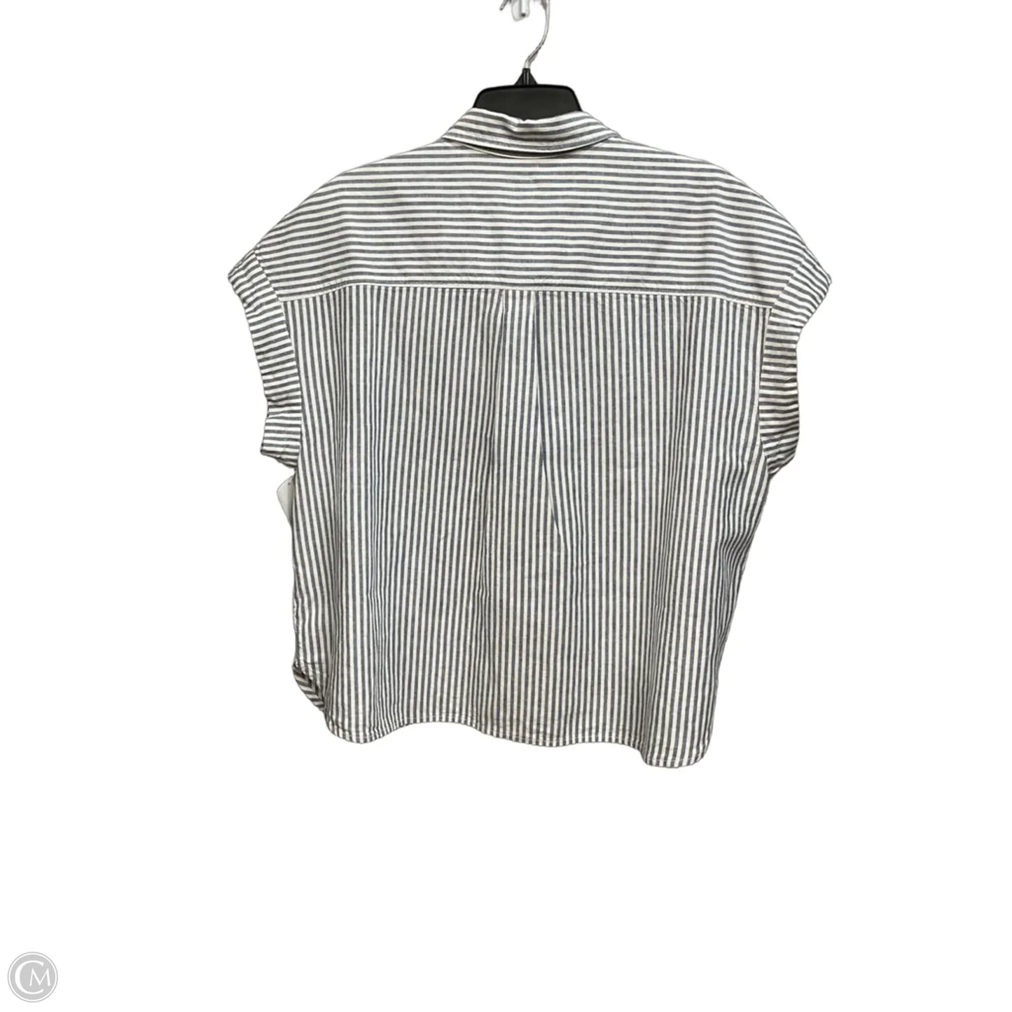 Top Sleeveless By Gap In Striped Pattern, Size: L