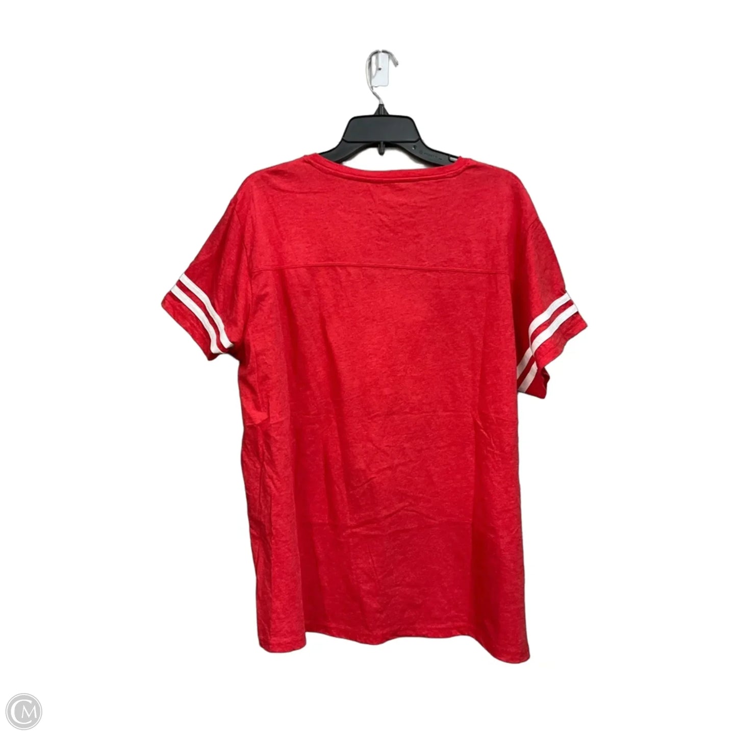 Top Short Sleeve By Clothes Mentor In Red, Size: Xxl