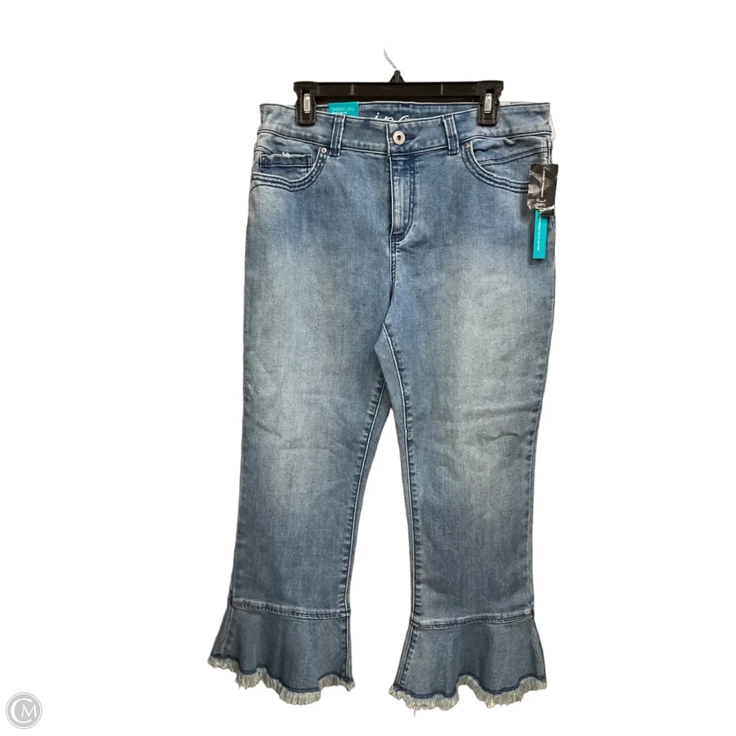 Jeans Flared By Inc In Blue Denim, Size: 12