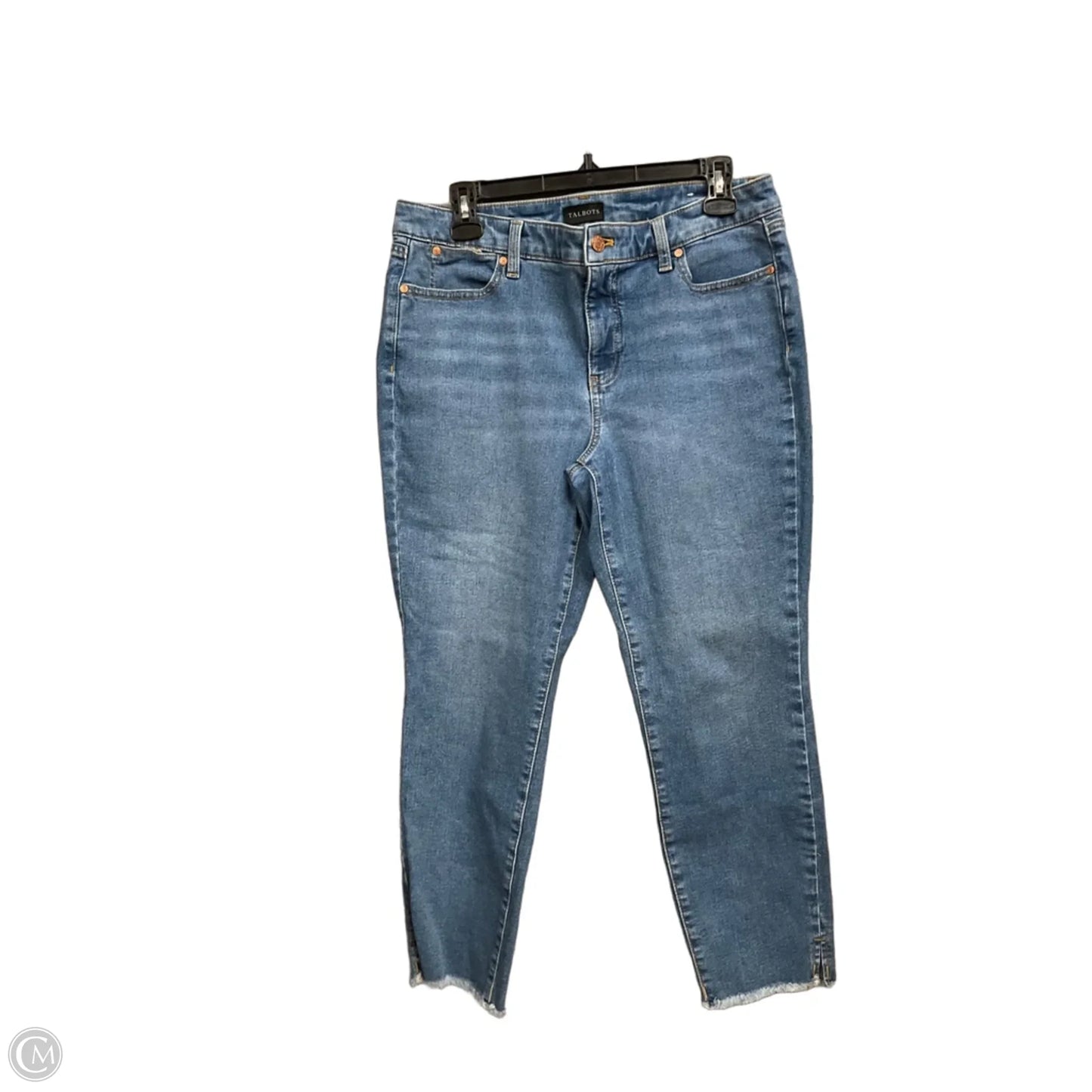 Jeans Cropped By Talbots In Blue Denim, Size: 10
