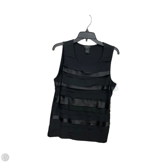 Top Sleeveless By Ann Taylor In Black, Size: L