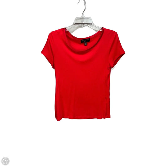 Top Short Sleeve Basic By Banana Republic In Red, Size: S