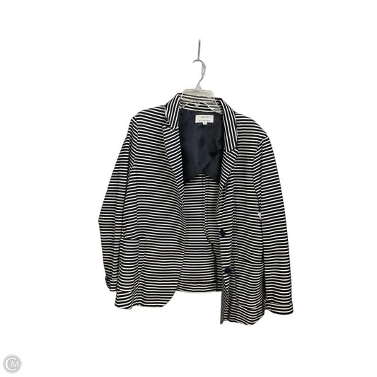 Blazer By Clothes Mentor In Striped Pattern, Size: 2x