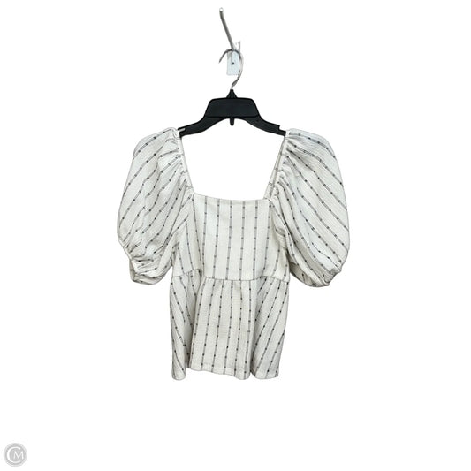 Top Short Sleeve By Madewell In Black & White, Size: Xs
