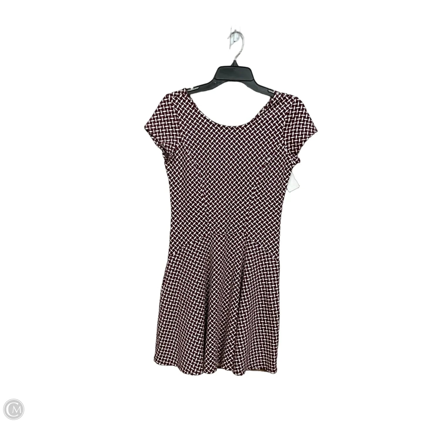 Dress Casual Short By New York And Co In Maroon, Size: S