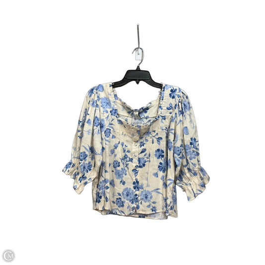 Top 3/4 Sleeve By Joie In Floral Print, Size: Xs