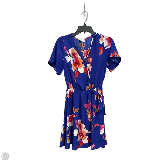 sienna sky midi dress Sienna Sky Red Floral Faux Wrap Midi Dress S Tropical Spring