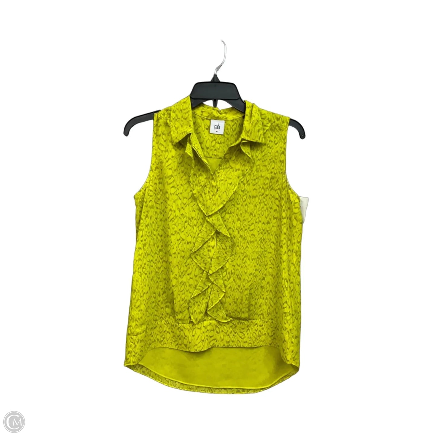 Top Sleeveless By Cabi In Yellow, Size: Xs