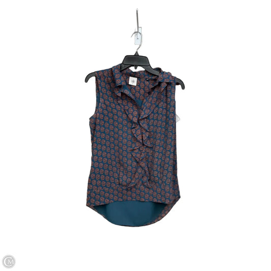 Top Sleeveless By Cabi In Teal, Size: Xs