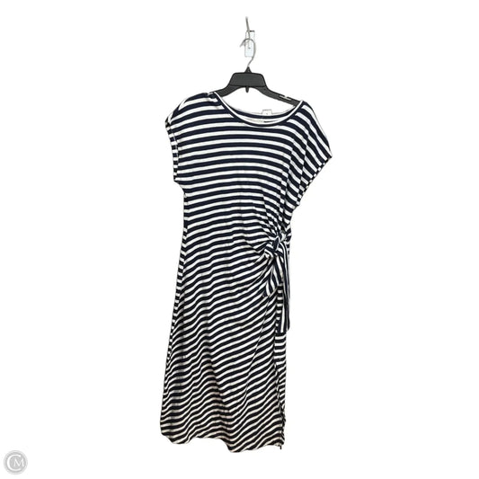 Dress Casual Maxi By Loft In Striped Pattern, Size: L