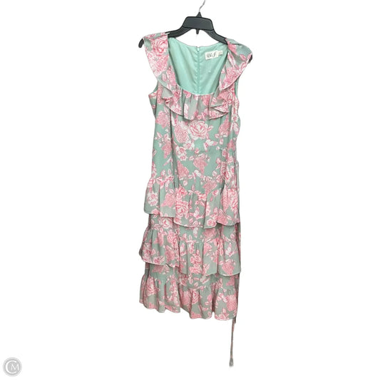 Dress Casual Maxi By Eliza J In Floral Print, Size: L