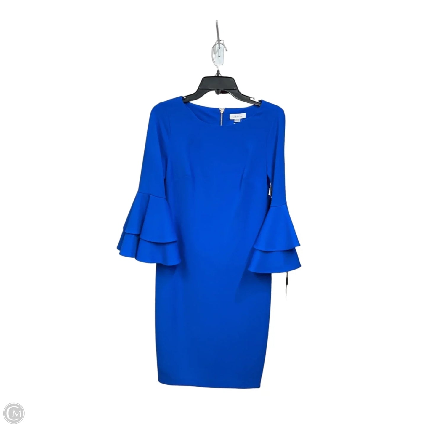 Dress Casual Midi By Calvin Klein In Blue, Size: 6