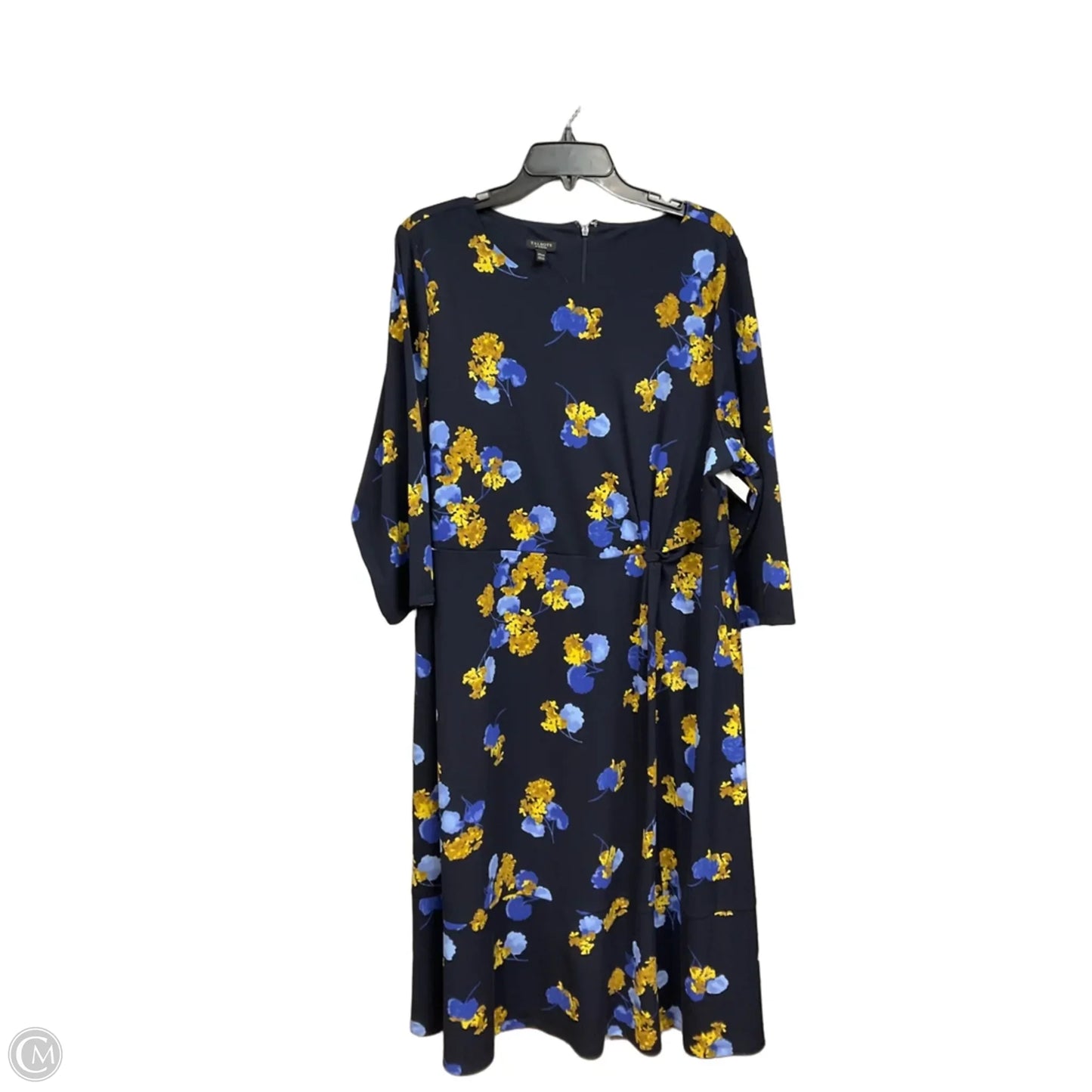 Dress Casual Midi By Talbots In Blue, Size: 2x