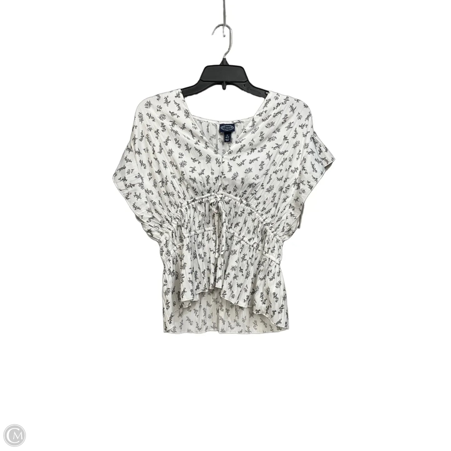 Top Sleeveless By Scoop In Black & White, Size: M