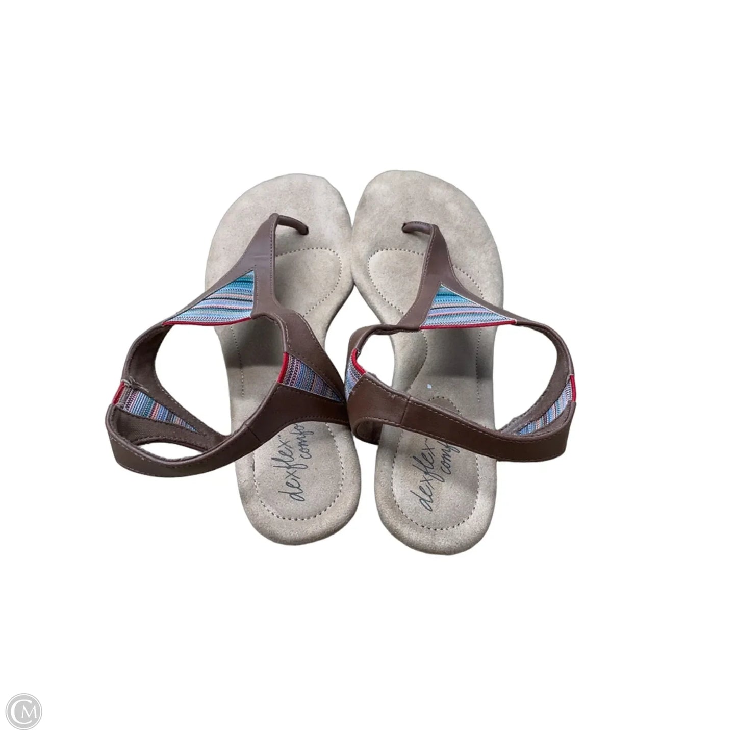 Shoes Heels Wedge By Dexflex In Brown, Size: 7.5