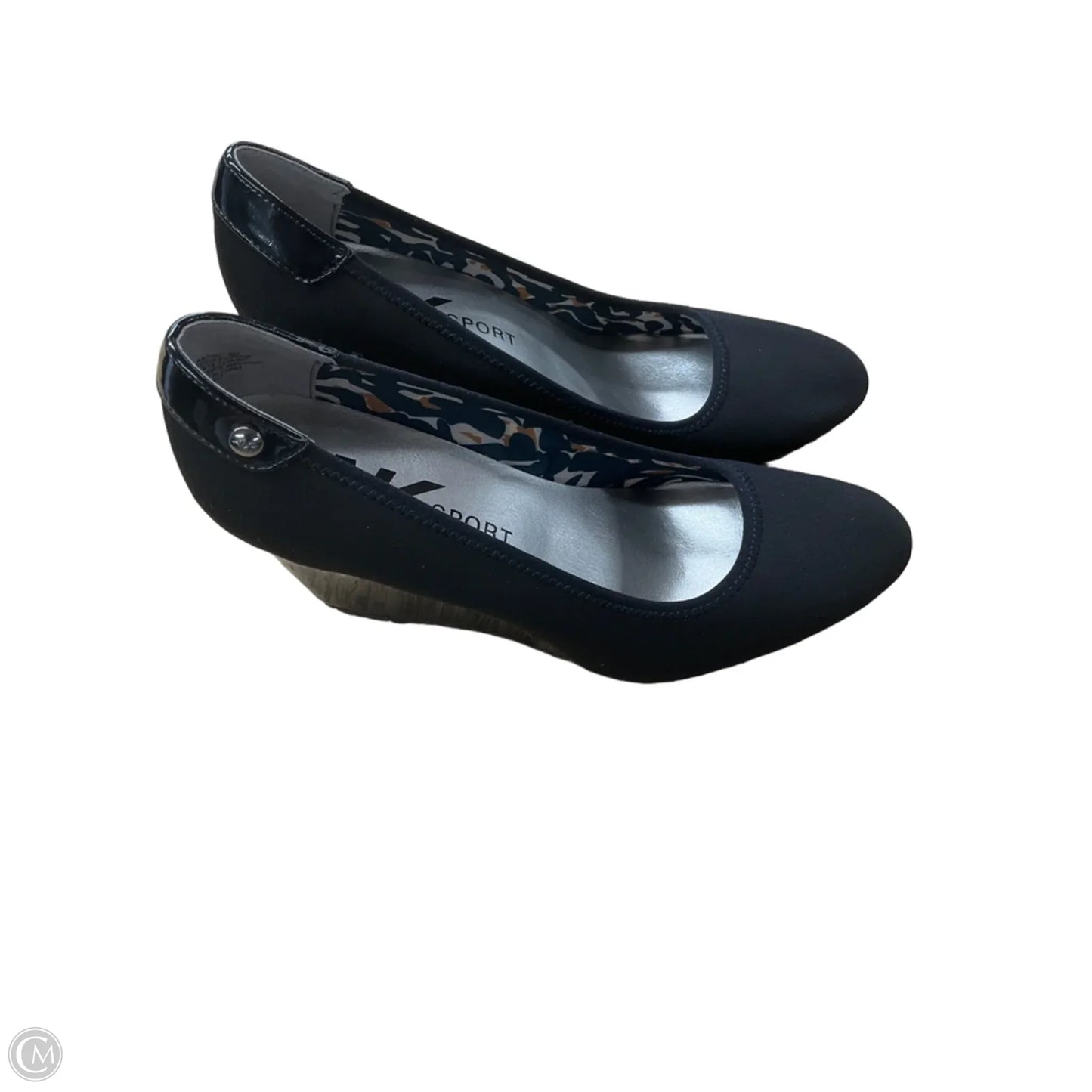 Shoes Heels Wedge By Anne Klein In Black, Size: 8